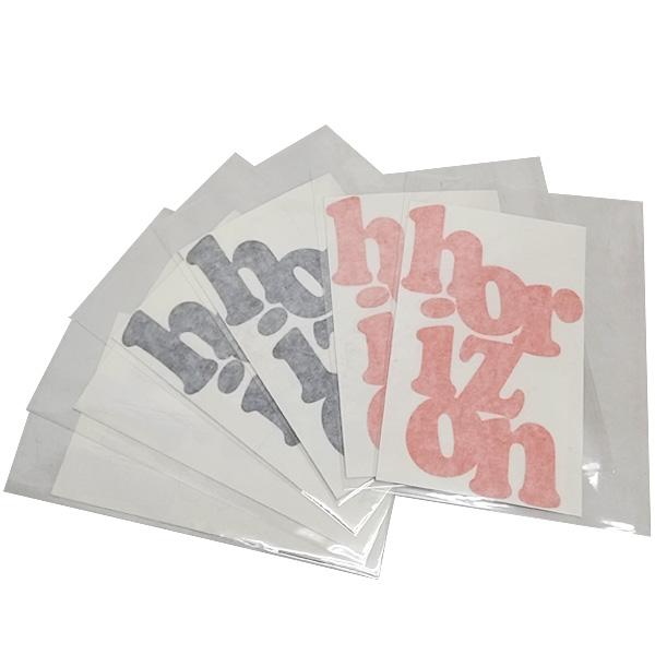 HORIZON ステッカー HORIZON the Stickers Die Cut Sticker (Black Orange White ...
