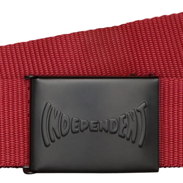 “再入荷” INDEPENDENT ベルト　INDEPENDENT Span Unisex Web Belt （BLACK　RED） ウェブベルト メンズ インディペンデント | INDEPENDENT TRUCK COMPNY | 06