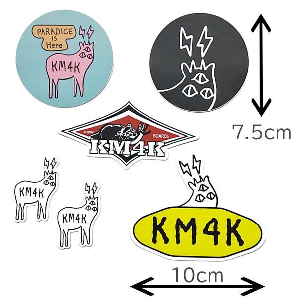 “再入荷” ステッカー 6枚セット シール カモシカ KM4K STICKER SET V3 【KM4K-SETV3】｜theitaya｜02