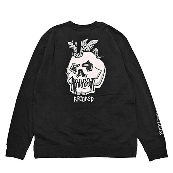 KROOKED（クルキッド） スウェット KROOKED SKATEBOARDS NO MONSTER 