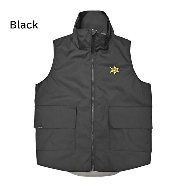 PLANESANE SHERIFF VEST CLAYON GRAY XLサイズ PLAINSANE SHERIFF VEST （BLACK CLAYON GRAY) スノーボード