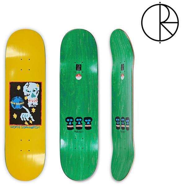 Polar Skate Co. スケボー デッキ スケートボード ポーラー【8.375】 polar skateboard OSKAR ROZENBERG - WORLD DOMINATION - YELLOW 【PO-41-8375】