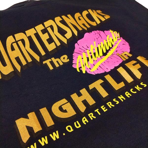 “期間限定★30％off SALE” QUARTER SNACKS Tシャツ　QUARTER SNACKS Nightlife Tee （Navy） 半袖 メンズ クウォータースナックス｜theitaya｜02