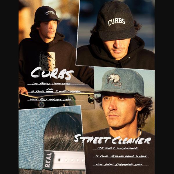 REAL SKATEBOARDS キャップ CAP リアル スケートボード ブルー STREET