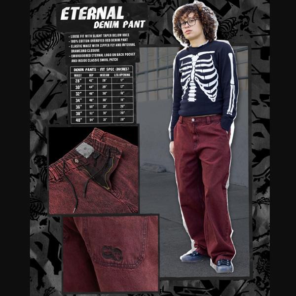 SPITFIRE WHEELS デニム パンツ スピットファイア 赤 ETERNAL DENIM 