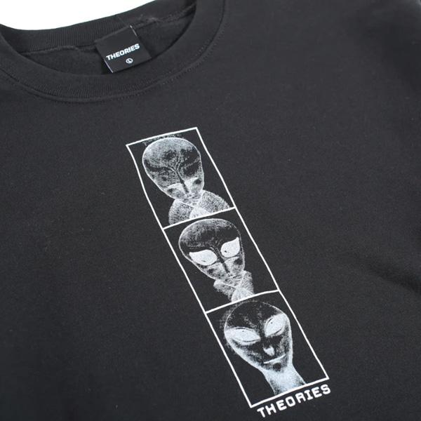 SALE THEORIES スウェット　Theories ALIEN EVOLUTION 2 Crewneck （Black）  クルーネック トレーナー セオリーズ |  | 01