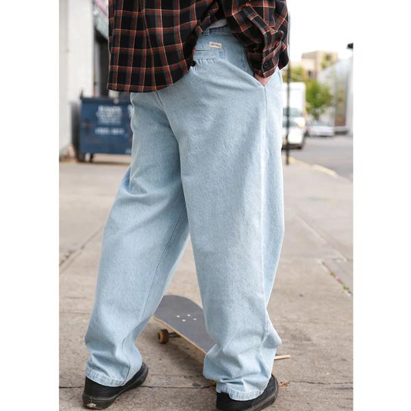 THEORIES パンツ Theories BELVEDERE PLEATED DENIM TROUSERS 