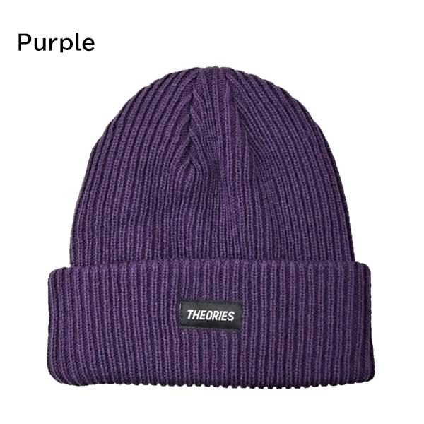 SALE THEORIES ビーニー STAMP LABEL Rib Knit （4カラー) セオリーズ