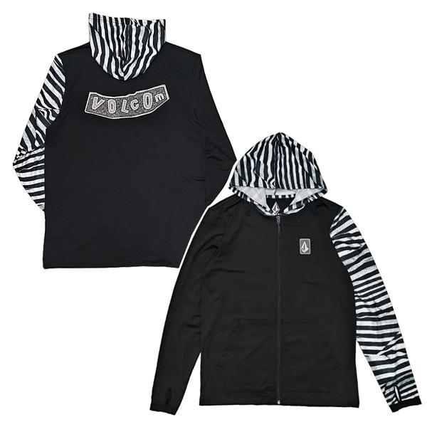VOLCOM（ボルコム） ラッシュガード RAMP STONE HOOD LONG SLEEVE （BLACK） : THE ITAYA ...
