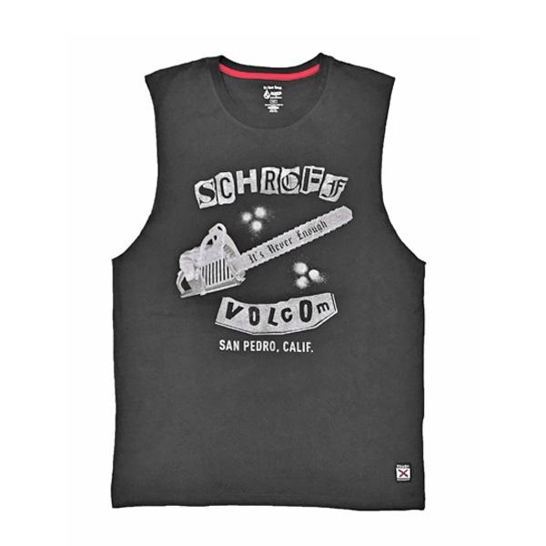 VOLCOM ボルコム タンクトップ メンズ チャコールグレー　SCHROFF X VOLCOM SLEEVELESS TEE （STEALTH） | VOLCOM | 01