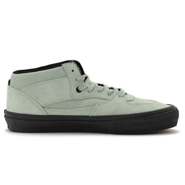 VANS スケートハーフキャブ バンズ スニーカー グレーグリーン系