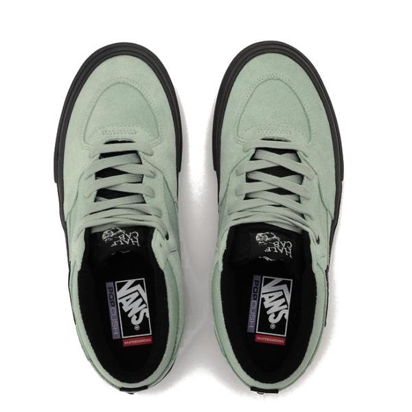 VANS スケートハーフキャブ バンズ スニーカー グレーグリーン系