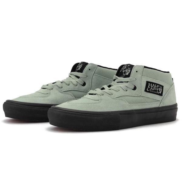 VANS スケートハーフキャブ バンズ スニーカー グレーグリーン系