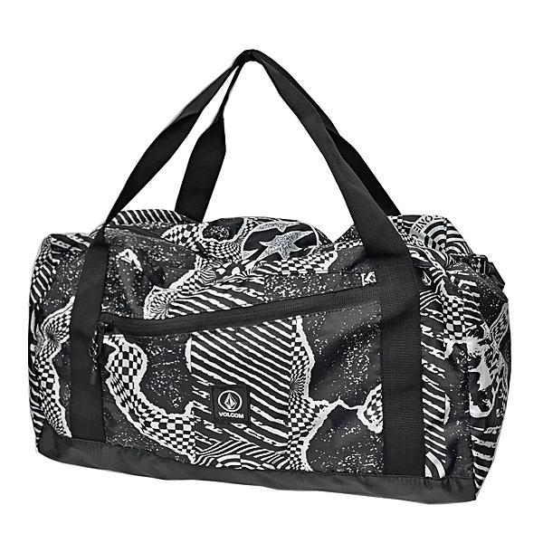 VOLCOM パッカブル ダッフル バッグ ボルコム　PACKABLE DUFFEL （BLACK WHITE） | VOLCOM