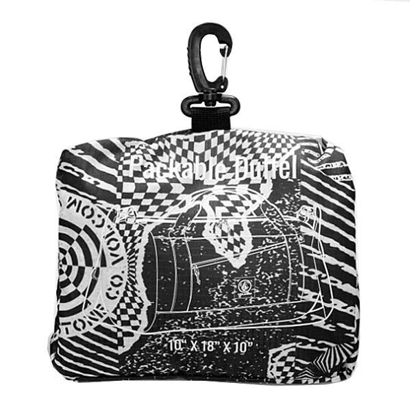 VOLCOM パッカブル ダッフル バッグ ボルコム　PACKABLE DUFFEL （BLACK WHITE） | VOLCOM | 04