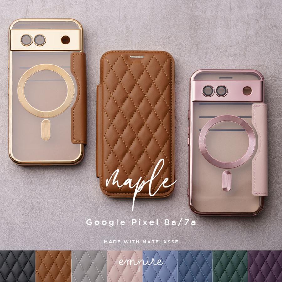 エンパイア 背面クリア Google Pixel 9a 9 8a 7a ケース 手帳型