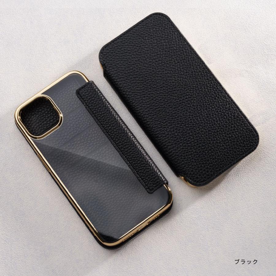 エンパイア 背面クリア 手帳型 iPhone17 16 16e クリアケース iPhone15