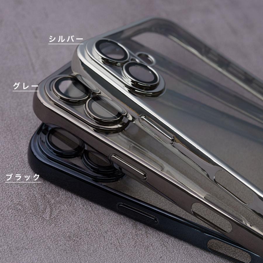 背面クリア iPhone16 16e ケース クリア 透明 カバー レンズ保護 iPhone15 14 13 12 11 SE スマホケース 可愛い かわいい おしゃれ キラキラ 推し活 | エンパイア | 13