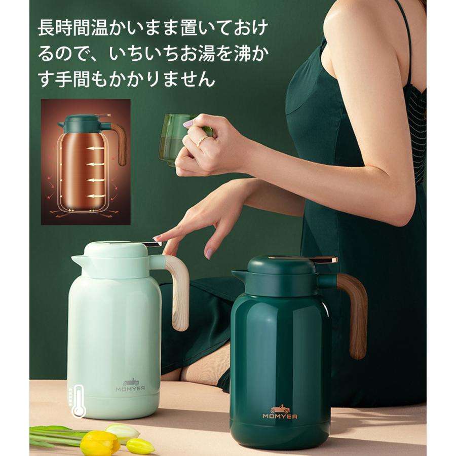 ポット 保温 コーヒーポット ステンレス製 保温 保冷 魔法瓶 家庭用 大容量 密封 ティーポット 漏れない コーヒー お茶 お湯 アウトドア キャンプ Bmkg132 The Kim 通販 Yahoo ショッピング