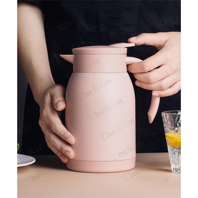 ポット 保温 コーヒーポット ステンレス製 保温 保冷 魔法瓶 家庭用 大容量 密封 ティーポット 漏れない コーヒー お茶 お湯 アウトドア キャンプ Bmkg133 The Kim 通販 Yahoo ショッピング