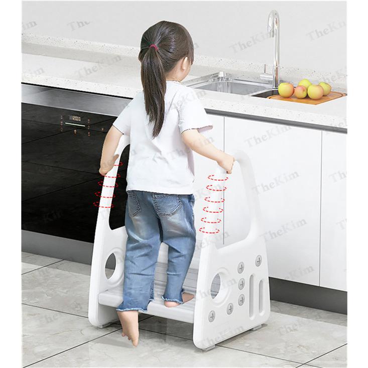 激安通販の 踏み台 ステップ台 子供 登り台 踏台 キッズ 2段 二段 キッズステップ 大人 はしご 手すり付き 滑り止め 昇降 組立簡単 おしゃれ 洗面所 手洗い トイレ キッチン Cisama Sc Gov Br