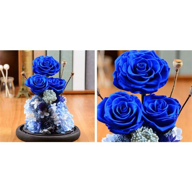 プリザーブドフラワーパワーストーン ハンドメイド インテリア 紫 薔薇