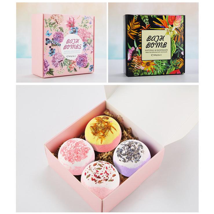 バスボム ギフトセット カラフル 天然素材 香り爆弾 炭酸 入浴剤 4個入り バスボール お風呂用 肌に優しい 子供 女性 母の日 プレゼント ホワイトデー Ryfpqmqtg003 The Kim 通販 Yahoo ショッピング