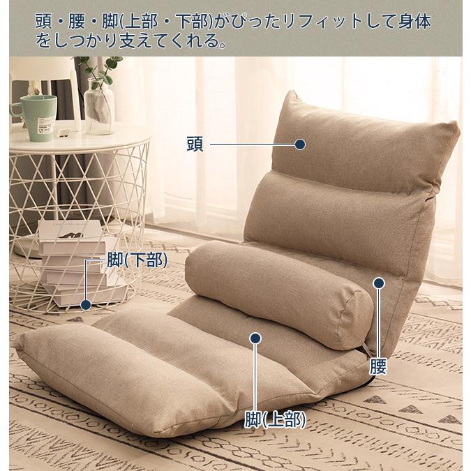 座椅子 おしゃれ 折りたたみ 座いす いす イス 椅子 リビング コンパクト 洗える 低反発 折り畳み 一人掛けソファ ふあふあ 5段調節お洒落 シンプル 柔らかい|thekim|02