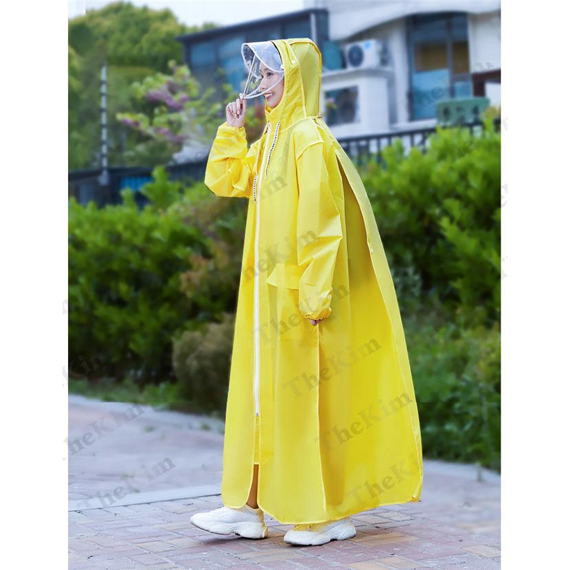 レインコート ロング丈 メンズ レディース レインウェア ポンチョ 防風 防水 リュックにも対応 二重つば ポケット付き 豪雨 通勤 通学 雨具 自転車 ertyy246 The Kim 通販 Yahoo ショッピング