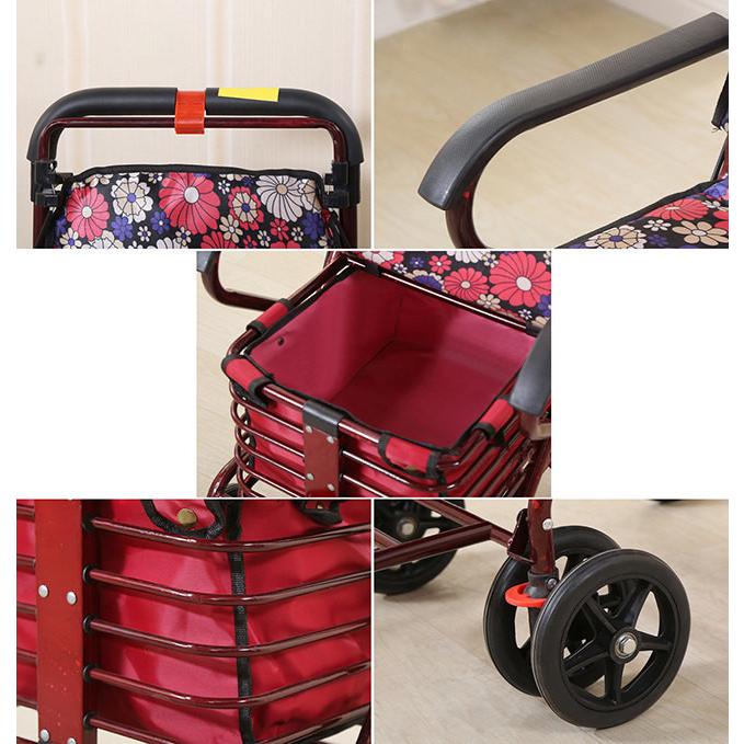 シルバーカー 老人用 手押し車 折りたためる フットペダル付き 高齢者 買い物カート おしゃれ 歩行介助 補助具 散歩 座面付き 高さ調節 ブレーキ付き シルバーカー 老人用 手押し車 折りたためる フットペダル付き 高齢者 買い物カート おしゃれ 歩行介助 補助具 散歩 座面付き 高さ調節 ブレーキ付き タイプCワインレッド
