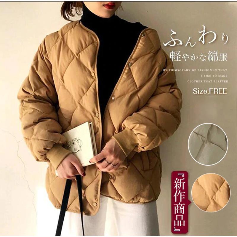 短納期 キルティングジャケット 中綿コート ジャケット レディース ゆったり カジュアル 冬 アウター 防寒 防風 無地 ショートコート 防寒 可愛い Ytytmykt The Kim 通販 Yahoo ショッピング