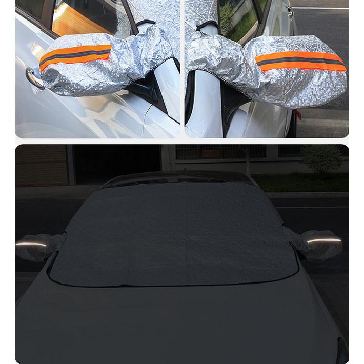 部分短納期 車用フロントガラスカバー 厚手 凍結防止カバー フロントガラスシート サンシェード 冬夏 磁石付き 盗難防止 反射ストリップ付き 雪 氷 霜よけ Ytytyuki The Kim 通販 Yahoo ショッピング