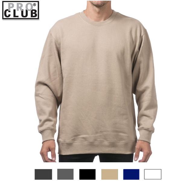 プロクラブ PRO CLUB 13OZ ヘビーウェイト クルーネック スウェットシャツ トレーナー Heavyweight Crew Neck Fleece Pullover Sweater 141 (13oz) | PRO CLUB