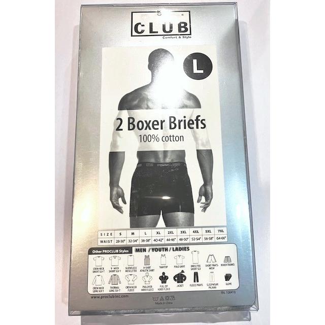 プロクラブ PRO CLUB ボクサーブリーフ【2枚セット】 Men's 2-Pack Comfort Soft Cotton Boxer Brief:173 | PRO CLUB | 04