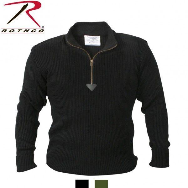 Rothco Quarter Zip Acrylic Commando Sweater（ロスコ クォータージップ コマンド セーター)3390他（2色） | ROTHCO