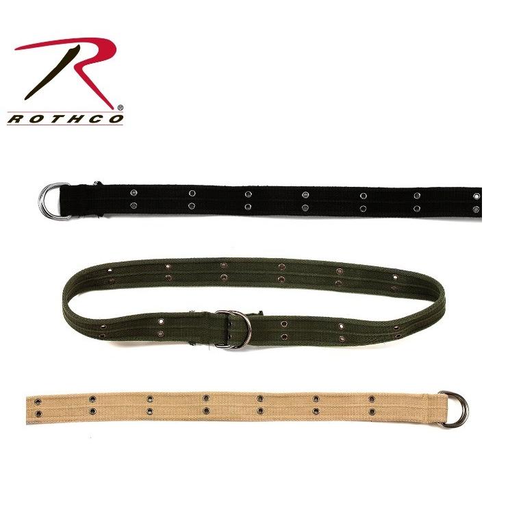 ロスコ キャンバス Dリング ベルト/Rothco Vintage D-Ring Belts:4147他（3色） | ROTHCO