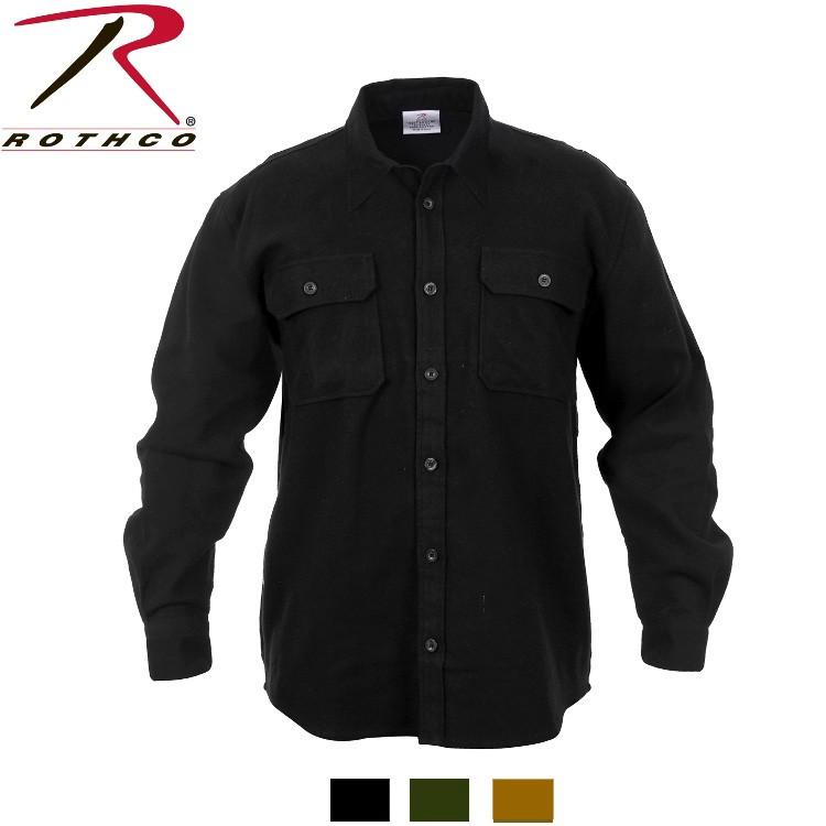 ROTHCO HEAVYWEIGHT SOLID FLANNEL SHIRT（ロスコ ソリッドフランネルシャツ ）4637他（3色） | ROTHCO