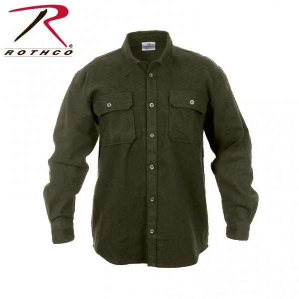 ROTHCO HEAVYWEIGHT SOLID FLANNEL SHIRT（ロスコ ソリッドフランネルシャツ ）4637他（3色） | ROTHCO | 03