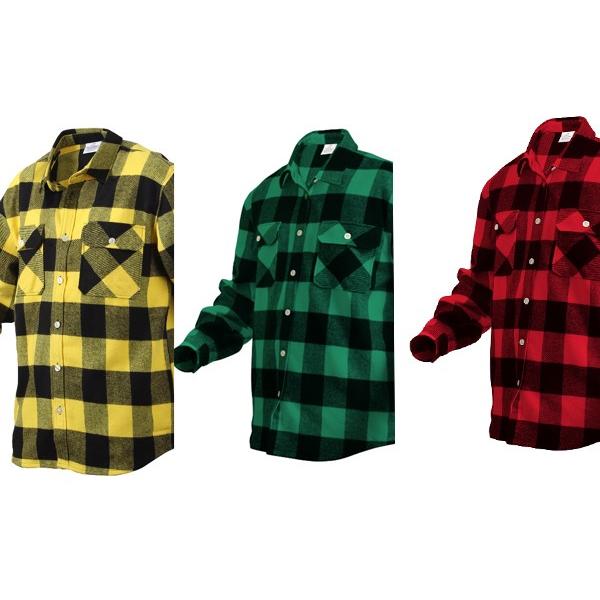 【ビッグサイズ】ロスコ バファロー チェック シ ャツ ROTHCO EXTRA HEAVYWEIGHT BRAWNY FLANNEL SHIRTS4667他（9 色） | ROTHCO | 02