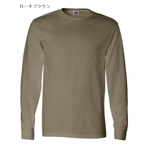 【米USA企画】フルーツオブザルーム 長袖Tシャツ 5オンス(FRUIT OF THE LOOM) HD Cotton Long Sleeve T-Shirt | FRUIT OF THE LOOM | 05