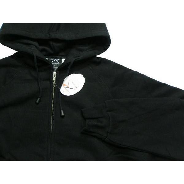 ROTHCO（ロスコ サーマル ライニング スウェットジップパーカービッグサイズ）6260/ブラック | ROTHCO | 01