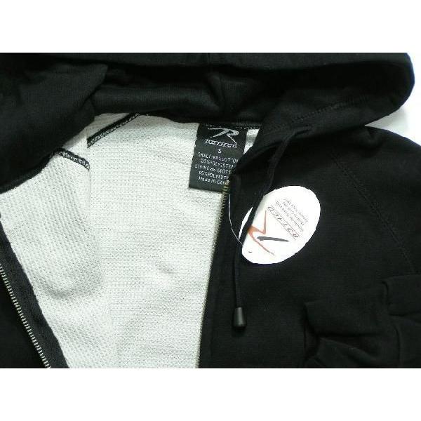 ROTHCO（ロスコ サーマル ライニング スウェットジップパーカービッグサイズ）6260/ブラック | ROTHCO | 02