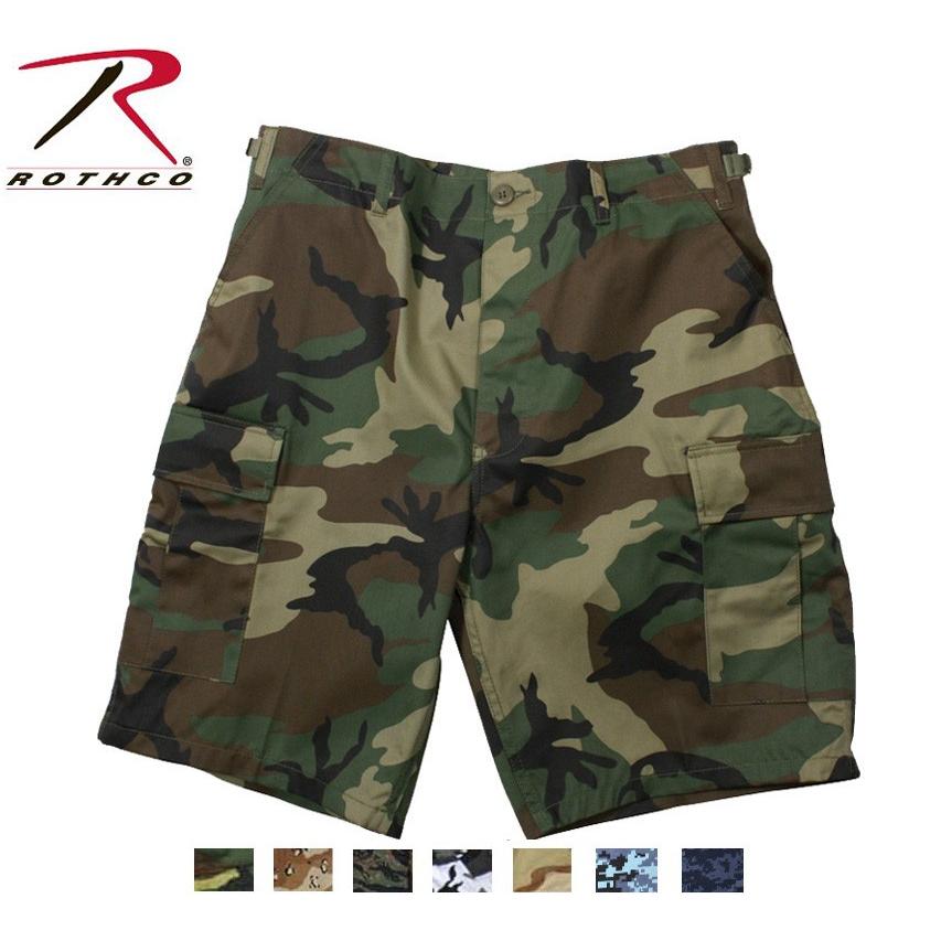 【ビッグサイズ】ROTHCO（ロスコ）6ポケットカーゴショーツ/ハーフパンツ/COMBAT SHORTS(迷彩カラー）:65212他（7色） | ROTHCO