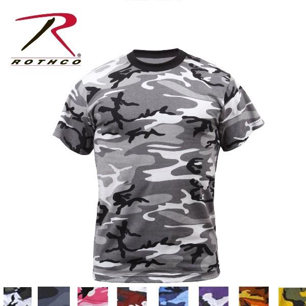 【ビッグサイズ】  Rothco Colored Camo T-Shirts（ロスコ カラーカモ Tシャツ）6797他(9色） | ROTHCO