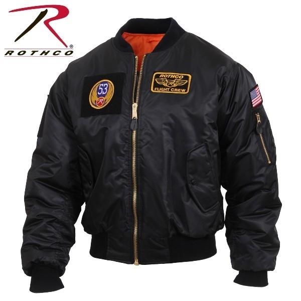 【ビッグサイズ】 ロスコMA-1フライトジャケット パッチ付き Rothco MA-1 Flight Jacket with Patches7250他（2色）｜thelargestselection｜02