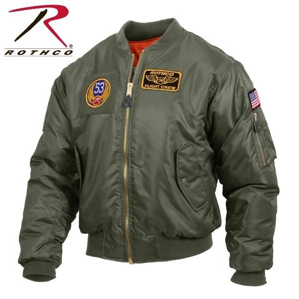 【ビッグサイズ】 ロスコMA-1フライトジャケット パッチ付き Rothco MA-1 Flight Jacket with Patches7250他（2色）｜thelargestselection｜06