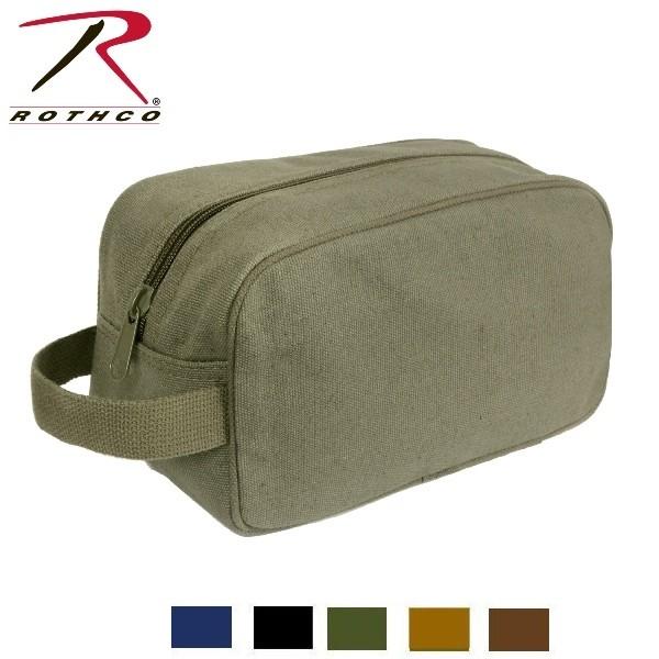 ロスコ キャンバス トラベル ポーチ Rothco Canvas Travel Kit Bag:8126他(6色) | ROTHCO