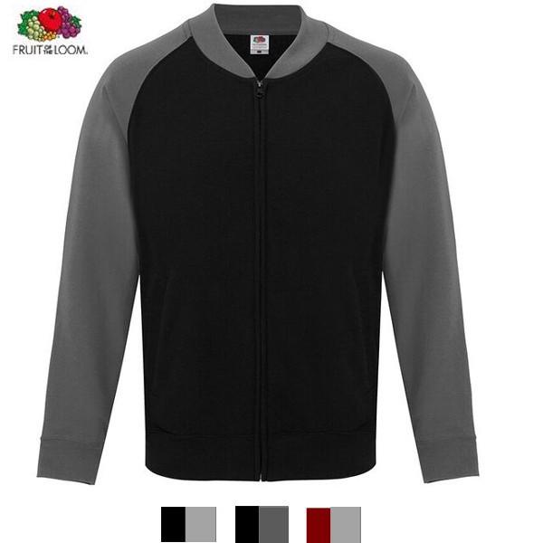 【UK】フルーツオブザルーム(FRUIT OF THE LOOM)ジップアップベースボールスウェットジャケット Baseball sweatshirt jacket | FRUIT OF THE LOOM