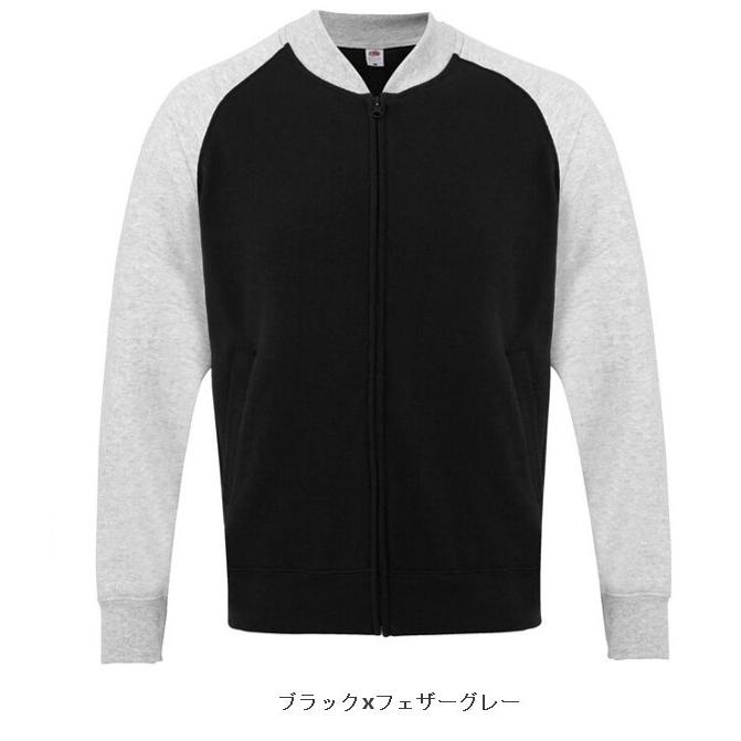 【UK】フルーツオブザルーム(FRUIT OF THE LOOM)ジップアップベースボールスウェットジャケット Baseball sweatshirt jacket | FRUIT OF THE LOOM | 01
