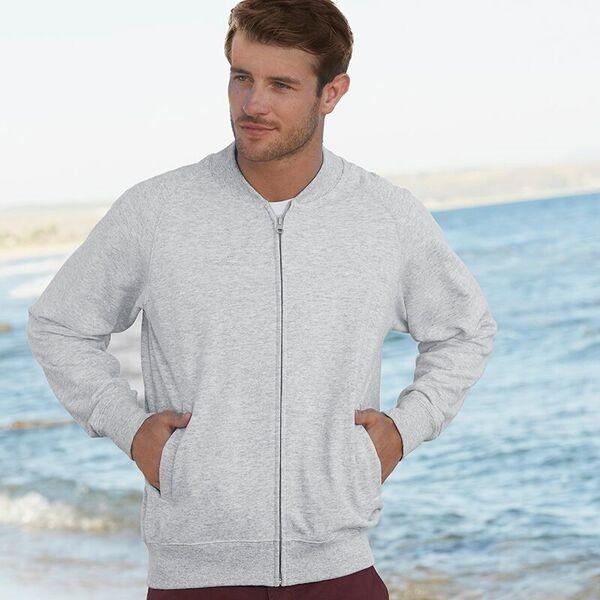 【UK】フルーツオブザルーム(FRUIT OF THE LOOM)ジップアップベースボールスウェットジャケット Baseball sweatshirt jacket | FRUIT OF THE LOOM | 06